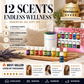🏆Surprise Price: Only £7.99!!!🎁🌺The fresh scent lifts your mood！🌷12-Pack Water Soluble Essential Oils Set