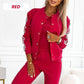 ⏳Time-Limited Special 70% Off⏰Women's Three-piece Baseball Jacket And Pants Set