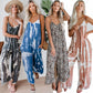 🔥LAST DAY SALE: ONLY ￡13.99!!💝✨Women's Fashion Spaghetti Strap Printed Jumpsuit