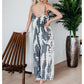 🔥LAST DAY SALE: ONLY ￡13.99!!💝✨Women's Fashion Spaghetti Strap Printed Jumpsuit