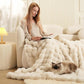 ⏳Time-Limited Special 70% Off⏰🔥🛏️Thickened Rabbit Plush&Milk Velvet Cover Blanket🍂Wrap up in Ultimate Comfort