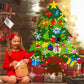 🎅Christmas Hot Sales - 50% OFF!🎄DIY Felt Christmas Tree for Kids✨Reusable Ornaments + Fairy Lights