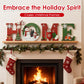 🎄Christmas Special Price:£9.99!!!⛄Christmas Wooden Wall Decor Letter Sign - HOME/JOY