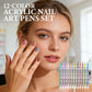 🎨 Last Day Special Price:£ 8.99!!! 💅 12-Color Acrylic Nail Art Pens – Vibrant Pigments, Fine Tips & Easy DIY Designs ✨🖌️