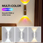 🏆Surprise Price: Only £8.99!!!💡Smart LED Motion Sensor Night Light, Dimmable RGB Color Changing Wall Lamp, USB Rechargeable Gradient Magnetic Stick-on Ambient Light for Bedroom, Hallway, Entryway Home Lighting Decor Accessories