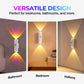 🏆Surprise Price: Only £8.99!!!💡Smart LED Motion Sensor Night Light, Dimmable RGB Color Changing Wall Lamp, USB Rechargeable Gradient Magnetic Stick-on Ambient Light for Bedroom, Hallway, Entryway Home Lighting Decor Accessories