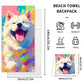 🥳Limited-time Special Price:£ 10.99!!!🏖️2-in-1 Convertible Beach Towel & Drawstring Backpack