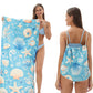 🥳Limited-time Special Price:£ 10.99!!!🏖️2-in-1 Convertible Beach Towel & Drawstring Backpack