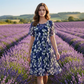 🌸 Limited Time Special Price:£ 14.99!!!✨ Women's Floral A-Line Party Dress – Double-Layer Chiffon, Elegant Print & Knee-Length Fit 👗