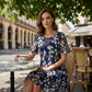 🌸 Limited Time Special Price:£ 14.99!!!✨ Women's Floral A-Line Party Dress – Double-Layer Chiffon, Elegant Print & Knee-Length Fit 👗