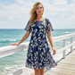 🌸 Limited Time Special Price:£ 14.99!!!✨ Women's Floral A-Line Party Dress – Double-Layer Chiffon, Elegant Print & Knee-Length Fit 👗