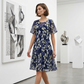 🌸 Limited Time Special Price:£ 14.99!!!✨ Women's Floral A-Line Party Dress – Double-Layer Chiffon, Elegant Print & Knee-Length Fit 👗