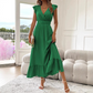 🎉Last Day Special Price:£15.99!!💃🌼V-Neck Ruffled Waist-Defining Maxi Dress