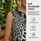 🎁Limited Time Special Price:£ 13.99💥Women's Leopard Print Sleeveless Midi Dress
