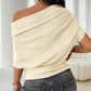 🔥Last Day Special Price:£ 14.99 !!!🔥Women's Asymmetrical Off-Shoulder Batwing Sleeve Top