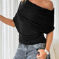 🔥Last Day Special Price:£ 14.99 !!!🔥Women's Asymmetrical Off-Shoulder Batwing Sleeve Top