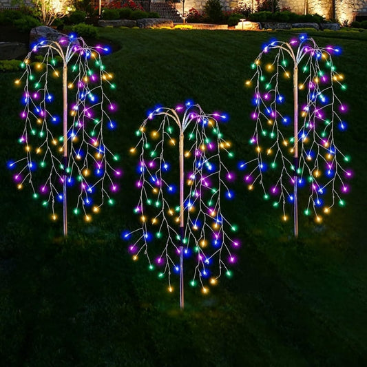 🎁Limited-time Special Price:£ 10.99 !!!💥Solar Garden Lights Outdoor Decor – 100 LEDs, IP55 Waterproof, Easy Install 🌙