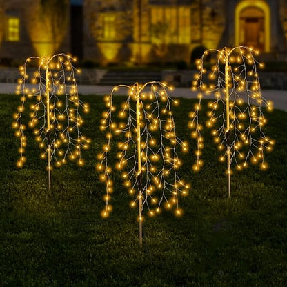 🎁Limited-time Special Price:£ 10.99 !!!💥Solar Garden Lights Outdoor Decor – 100 LEDs, IP55 Waterproof, Easy Install 🌙
