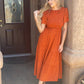 🌷Last Day Special Price :￡18.99!!🌸2026 Women's Casual Floral Print Short Flutter Sleeve Smocked High Waist Flowy Maxi Dress