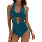 🎁Last Day Special Price:£15.99💥Women's Tummy Control Halter Swimsuit🩱