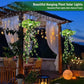 🔥Last Day Special Price:£15.99 !!!🔥SOLAR-POWERED HANGING MILAN GRASS LIGHT! 💎 Lifelike Foliage, Auto On/Off & IP65 Waterproof ✨