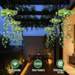 🔥Last Day Special Price:£15.99 !!!🔥SOLAR-POWERED HANGING MILAN GRASS LIGHT! 💎 Lifelike Foliage, Auto On/Off & IP65 Waterproof ✨
