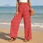 ⏳Limited-time Special Price:£ 12.99⏰Women's Smocked High Waist Wide Leg Pants – Flattering Elasticated Waist, Flowy Linen-Blend Trousers for Casual & Summer Outfits👖
