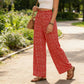 ⏳Limited-time Special Price:£ 12.99⏰Women's Smocked High Waist Wide Leg Pants – Flattering Elasticated Waist, Flowy Linen-Blend Trousers for Casual & Summer Outfits👖