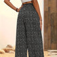 ⏳Limited-time Special Price:£ 12.99⏰Women's Smocked High Waist Wide Leg Pants – Flattering Elasticated Waist, Flowy Linen-Blend Trousers for Casual & Summer Outfits👖