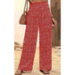 ⏳Limited-time Special Price:£ 12.99⏰Women's Smocked High Waist Wide Leg Pants – Flattering Elasticated Waist, Flowy Linen-Blend Trousers for Casual & Summer Outfits👖