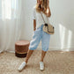 ⏳👖SUMMER Day Special Price:£ 15.99!!!⏰Women's Casual Cotton Linen Capris