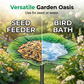 🌸Limited Time Special Price ￡8.99!!🪷Vibrant Garden Flower Stake Bird Feeder🍃