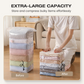 🥳LAST DAY BUY 1 GET 1 FREE!!💞💨 No‑Pump Vacuum Storage Bags – Press & seal, no pump needed. Saves 80% space, keeps clothes dry & dust‑free. Perfect for bulky bedding & off‑season gear. 🛏️🗄️