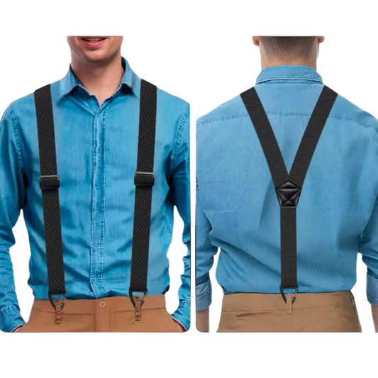 📢📢Last Day Special Price:£ 7.99!!!⏰Men's X-Back Suspenders with Hook Clips