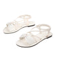 🏖️Limited time Special Price:£ 11.99!!!⏳👙Women's Criss-Cross Strap Flat Sandals