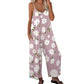 💥👖Last Day Special Price:£ 13.99!!! ⏰Women's Floral Print Wide Leg Jumpsuit – Relaxed Fit, Side Pockets & Breathable – Plus Sizes Available ✨