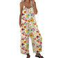 💥👖Last Day Special Price:£ 13.99!!! ⏰Women's Floral Print Wide Leg Jumpsuit – Relaxed Fit, Side Pockets & Breathable – Plus Sizes Available ✨
