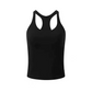 🥳Last Day Special Price:£ 14.99 !!!🏃‍♀️ Women's Ribbed Racerback Bra Tank – Built-in Shelf Bra, Breathable Cotton Blend, Great for Gym, Home or Street 👚💖