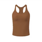 🥳Last Day Special Price:£ 14.99 !!!🏃‍♀️ Women's Ribbed Racerback Bra Tank – Built-in Shelf Bra, Breathable Cotton Blend, Great for Gym, Home or Street 👚💖