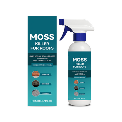 🫧Last Day Special Price:£ 7.99!!!🌧️ Multi-Surface Roof Moss & Algae Cleaner Spray – Spray, Rinse, and Watch It Shine! 🏠✨ Tough on moss, gentle on plants – a cleaner roof in minutes. 🌿💧