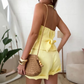 🔥Last Day Special Price:£ 19.98!!!👗Backless Slim Halter Vest & High Waist Shorts 2-Piece Set