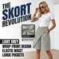 👖Last Day Special Price:£ 14.99!!!💥Women's Casual Elastic Waist Wrap Skort