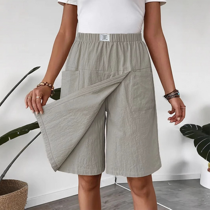 👖Last Day Special Price:£ 14.99!!!💥Women's Casual Elastic Waist Wrap Skort