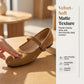 ☀️SUMMER SPECIAL PRICE:￡13.99!!🔥Suede-Finish Mary Jane Ballet Flats with Memory Foam Insole🥿✨