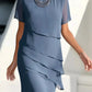 👗🍃Last Day Special Price:£17.99!!💥Elegant Pleated Chiffon Midi Dress