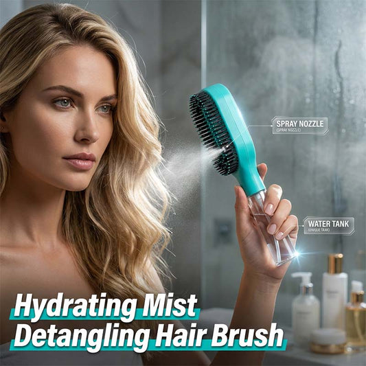 🪮💦Last Day Special Price:£ 9.99!!!🔥Anti-Static Hair Brush with Built-in Sprayer