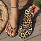 🩴Limited-time Special Price:£10.99!!!🏆Leopard Print Flip-Flops with Heart Charm