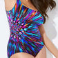 🩱Limited-time Special Price:£ 12.99!!!✨ Fashion Printed One-Piece Swimsuit | Soft Stretch Fabric & Ruching Detail for an Instant Slimming Look