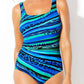 🩱Limited-time Special Price:£ 12.99!!!✨ Fashion Printed One-Piece Swimsuit | Soft Stretch Fabric & Ruching Detail for an Instant Slimming Look