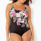 🩱Limited-time Special Price:£ 12.99!!!✨ Fashion Printed One-Piece Swimsuit | Soft Stretch Fabric & Ruching Detail for an Instant Slimming Look